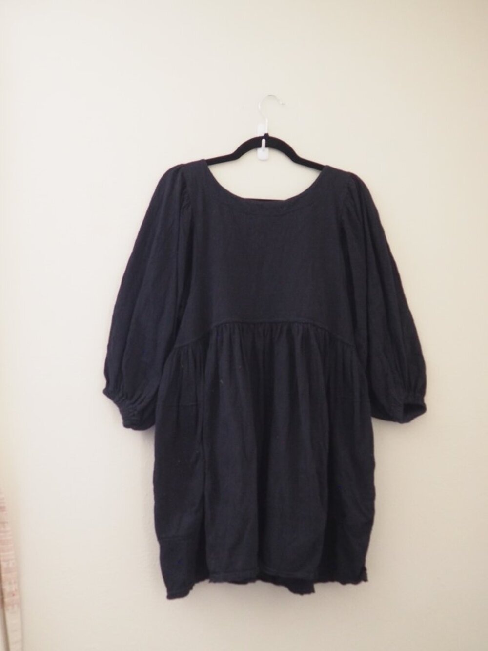 Free People Beach Get Obsessed Black Babydoll Dress sz S - Picture 5 of 9